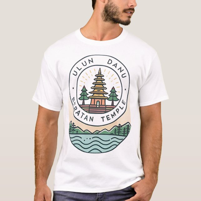 T-shirt Temple de Bali Ulun Danu Beratan (Devant)