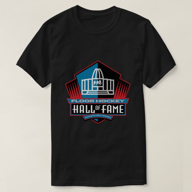 T-shirt Temple de la renommée du hockey sur sol Teaneck Cl (Design devant)