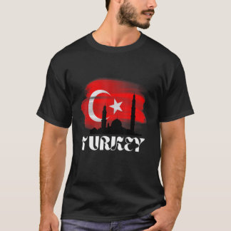 T-shirt Temple Turc Turc Du Croissant D'Istanbul