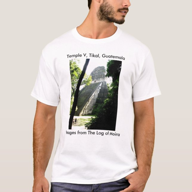 T-shirt Temple V, Tikal, Guatemala (Devant)