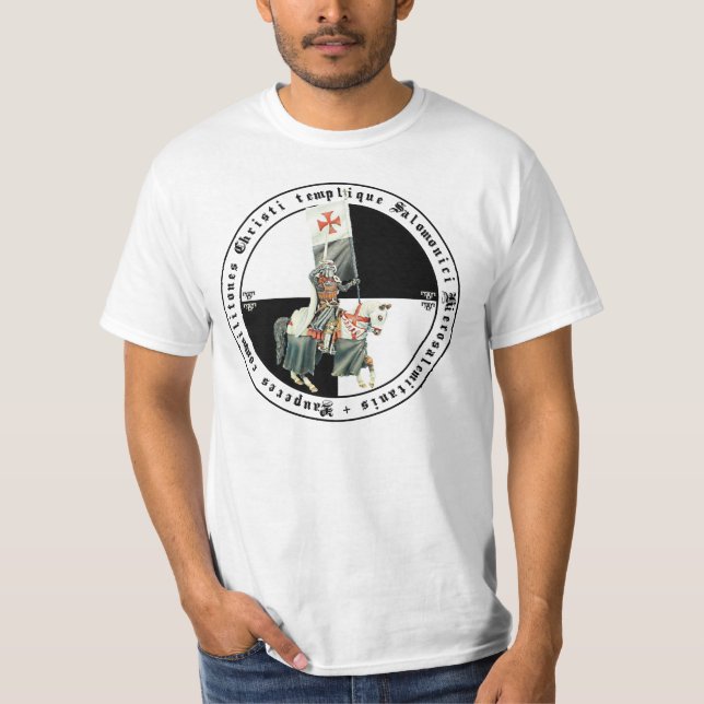 T-shirt Templer chevaliers de drapeau (Devant)