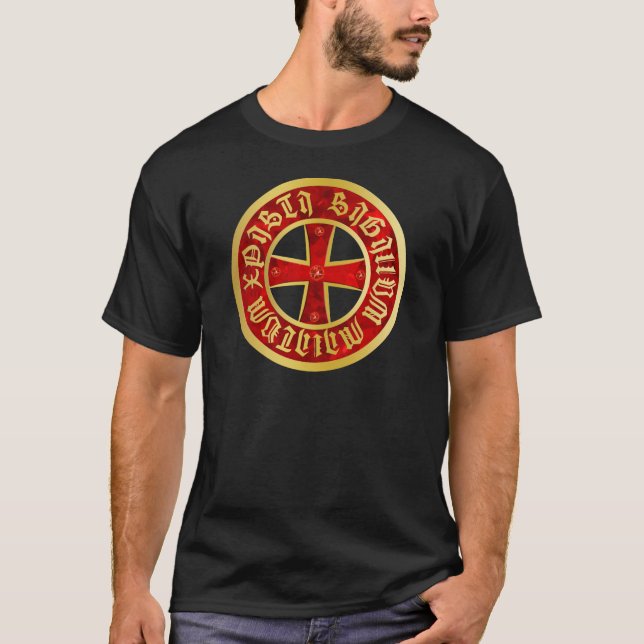 T-shirt Templer croix croix de chevalier Crusaders (Devant)