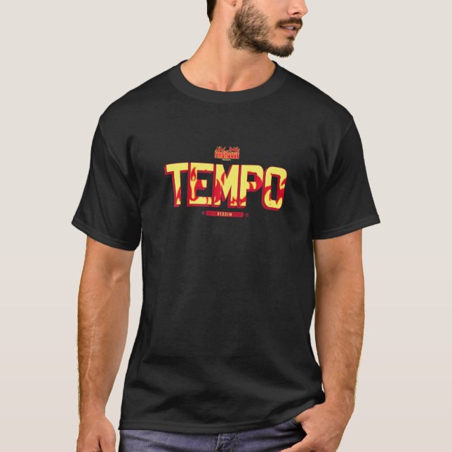 T-shirt TEMPO RIDDIM Jamaïque Dancehall Reggae Dub Music V (Devant)