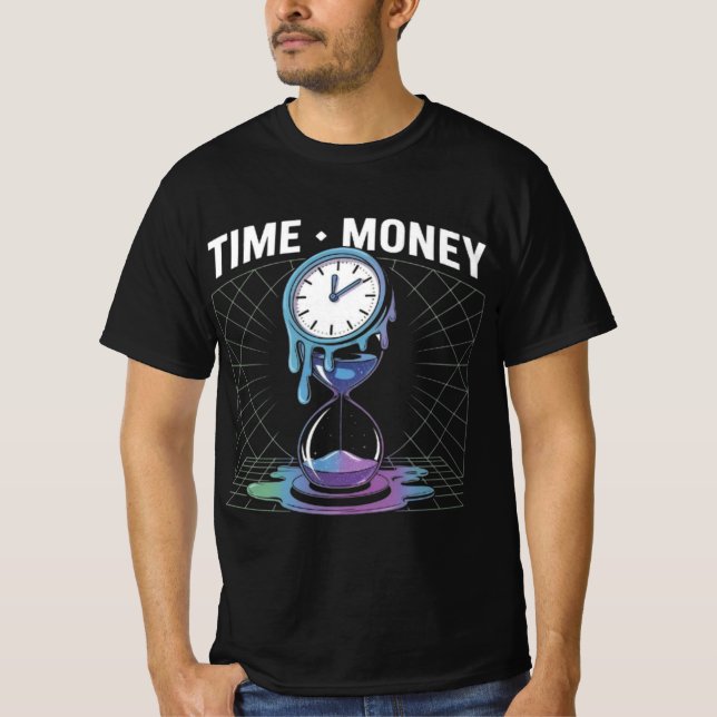 T-shirt « Temps. Argent Pouvoir Entrain » (Devant)