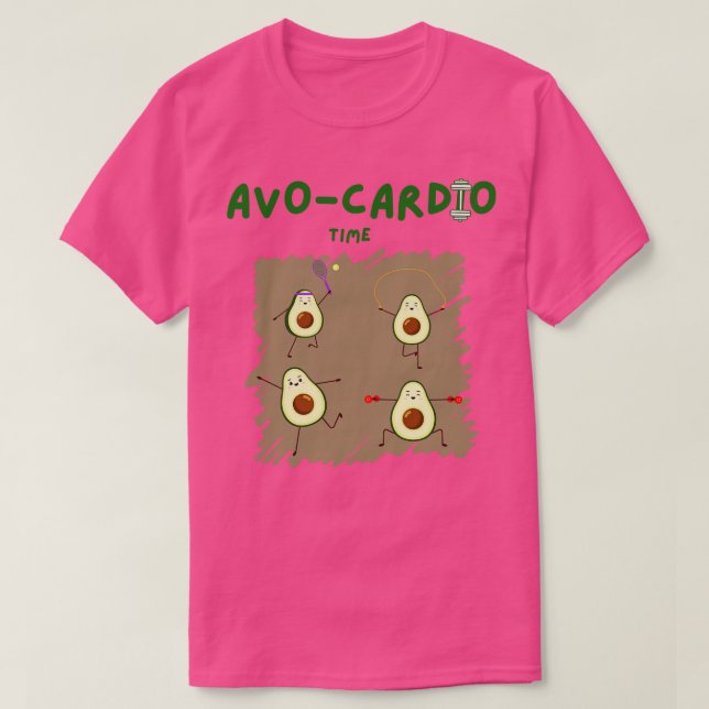 T-shirt Temps cardio Avo Avocado (Design devant)