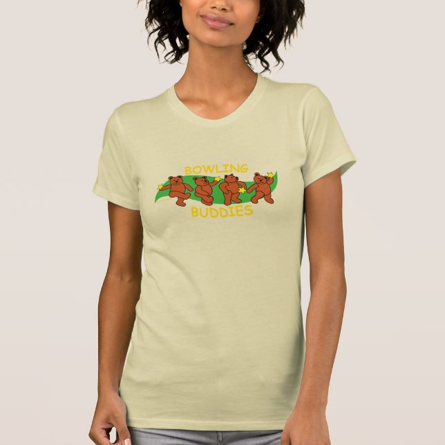 T-shirt temps d'amusement de bowling (Devant)