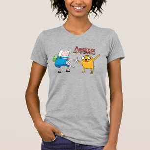 T-shirt Temps d'aventure   Finn & Jake Fist Bump