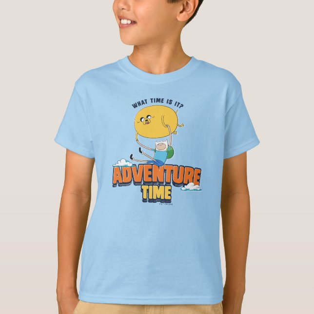 T-shirt Temps d'aventure | Jake Flottant Avec Finn (Devant)