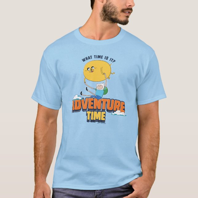T-shirt Temps d'aventure | Jake Flottant Avec Finn (Devant)