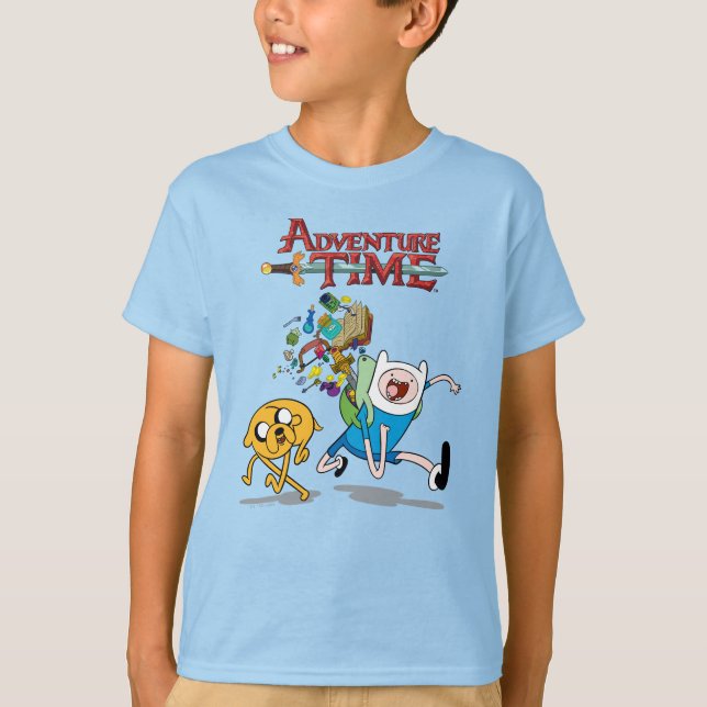 T-shirt Temps d'aventure | Sac à dos Finn's Adventure Gear (Devant)