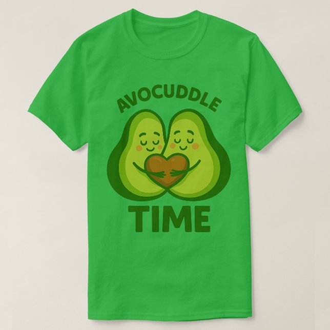 T-shirt Temps d'avocuddle , Avo Câline Moi , Allons Avocud (Design devant)