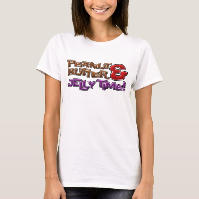T-shirt Temps de beurre et de gelée d'arachide ! (Devant)