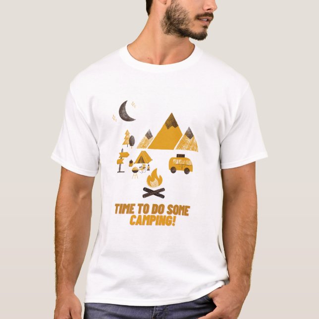 T-SHIRT TEMPS DE FAIRE DU CAMPING (Devant)