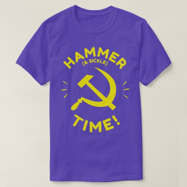 T-shirt Temps De Marteau Et De Faucille (Design devant)
