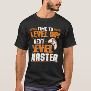 T-shirt Temps De Niveau Au Prochain Master Graduation Vidé