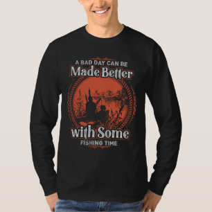 T-shirt Temps De Pêche - Un Mauvais Jour Rendu Meilleur Pê