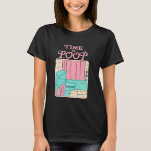 T-shirt TEMPS DE POOP APPUYER DÉMARRER Drôle design