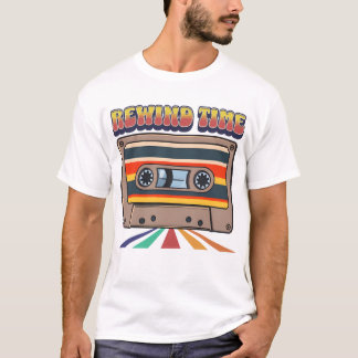 T-shirt Temps de rembobinage - Bande de cassette rétro