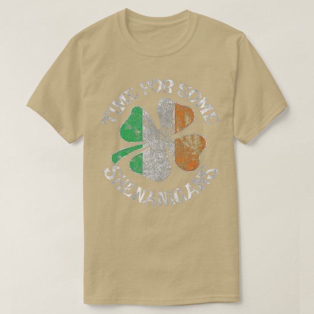 T-shirt Temps De st patrick Pour Certains Shenanigans Clov (Design devant)