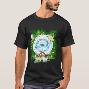 T-shirt Temps de vacances d'été heureux Jours de plage Ama