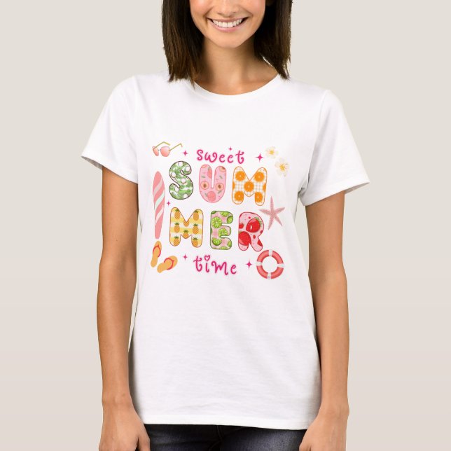 T-shirt Temps d'été doux (Devant)