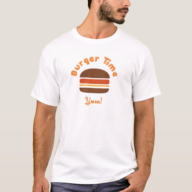 T-shirt Temps d'hamburger (Devant)
