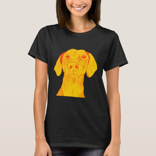 T-shirt Temps Doberman de la disquette mignonne (Devant)
