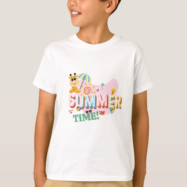 T-shirt temps été enfant (Devant)