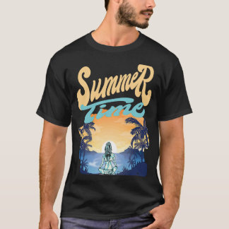 T-shirt Temps Été Vibes Vacances Humour Dire 1