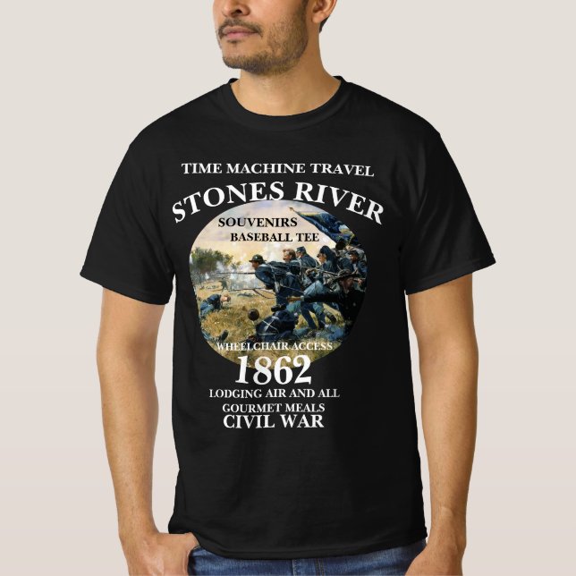 T-SHIRT TEMPS MACHINE VOYAGE BATAILLE DE STONES RIVER (Devant)