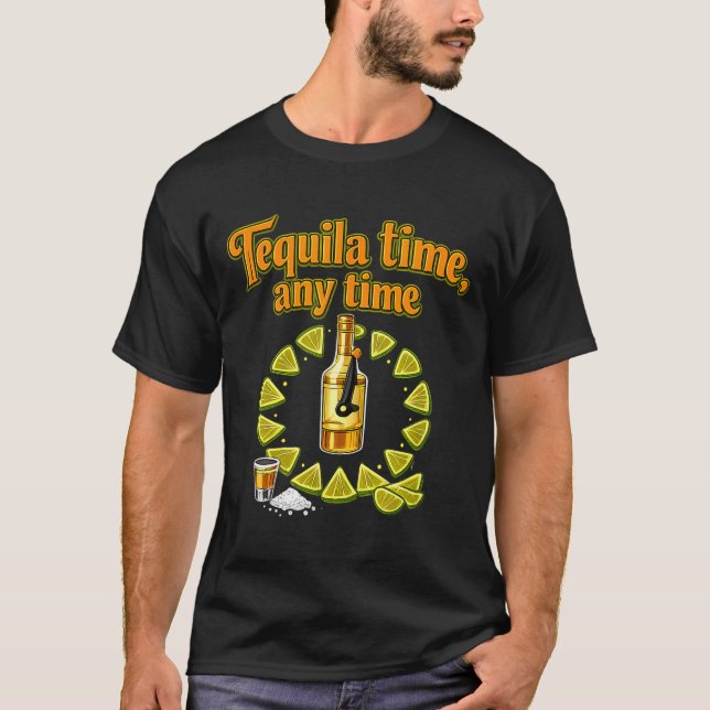 T-shirt Temps n'importe quel temps équipage de fête lime c (Devant)