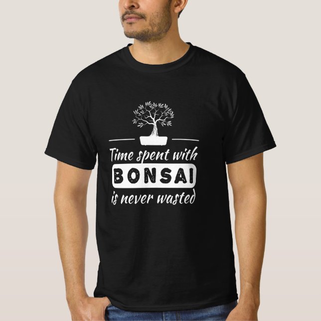 T-shirt Temps passé avec Bonsai (Devant)