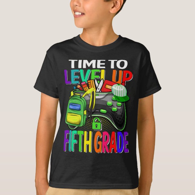 T-shirt Temps Pour Augmenter Le Jeu Vidéo De Cinquième Ann (Devant)