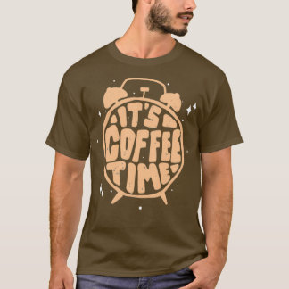 T-shirt Temps Pour Boire Du Café Amateurs De Caféine 2