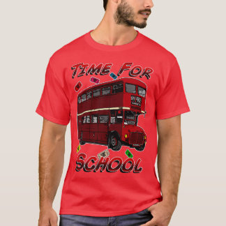 T-shirt Temps Pour Le Bus Scolaire 2