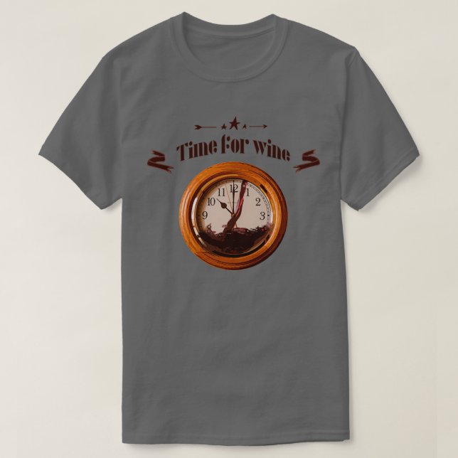 T-shirt Temps pour le vin 1 (Design devant)