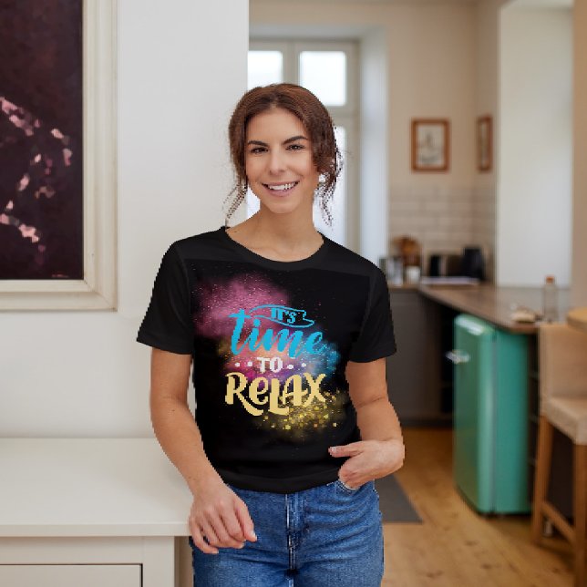 T-shirt temps pour se détendre (Créateur téléchargé)