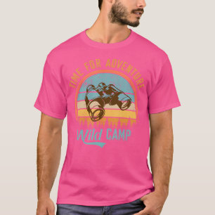 T-shirt Temps Rétro Pour L'Aventure Wild Camp Binoculums
