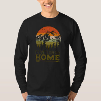 T-shirt Temps Rétro Pour Revenir À La Maison Randonnée Mon