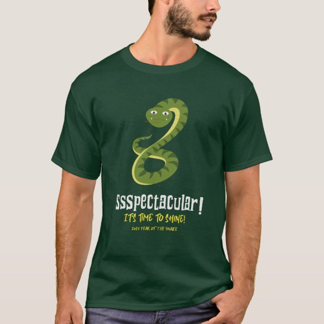 T-shirt Temps Spectaculaire Pour Briller Année Du Serpent  (Devant)