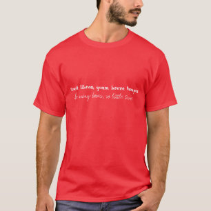 T-shirt Tempus de brève de quam de Quot libros