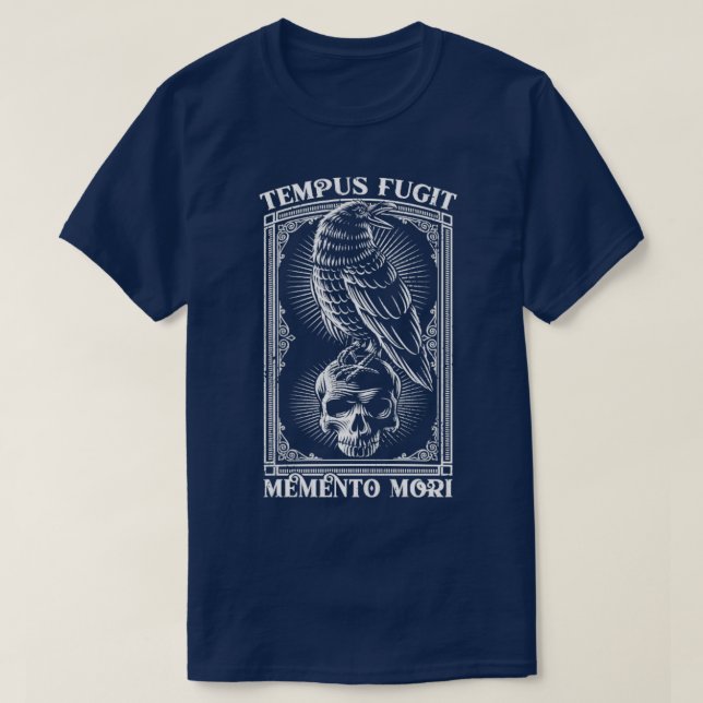 T-shirt Tempus Fugit Memento Mori Latin Phrase Gig2 (Design devant)