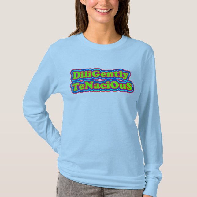 T-shirt Tenace diligente : avec des couleurs vives (Devant)