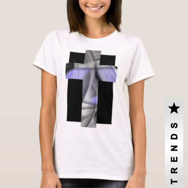 T-shirt tendance Abstrait Lavender Violet (Créateur téléchargé)