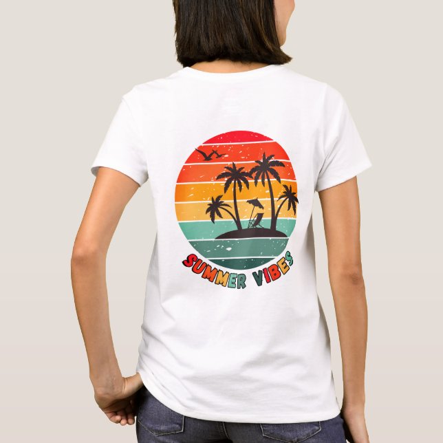 t-shirt tendance "ambiance estivale" (Dos)