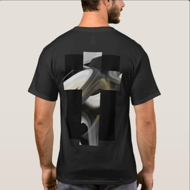T-Shirt tendance avec impression au dos Abstrait N (Créateur téléchargé)