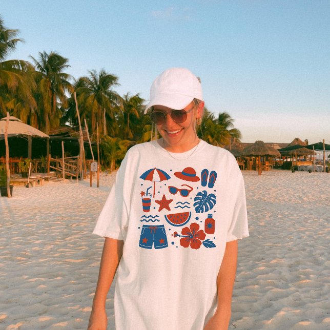 T-shirt Tendance de plage d'été (Créateur téléchargé)