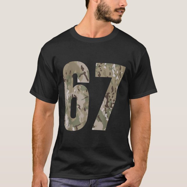 T-shirt Tendance Gen Alpha Six Seven 6 7 Meme Cam Multi Ca (Devant)