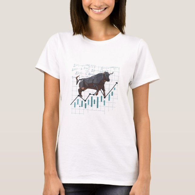 T-shirt Tendance haussière du marché boursier (Devant)
