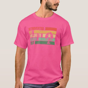 T-shirt Tendance Introverted Mais Prêt À Discuter Des Cart